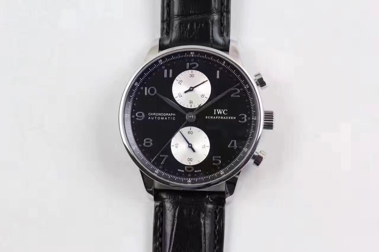 ZF공장 IWC 포르투기저 크로노그래프 371404 IWC Portuguese Chronograph 371404 블랙 화이트 v3