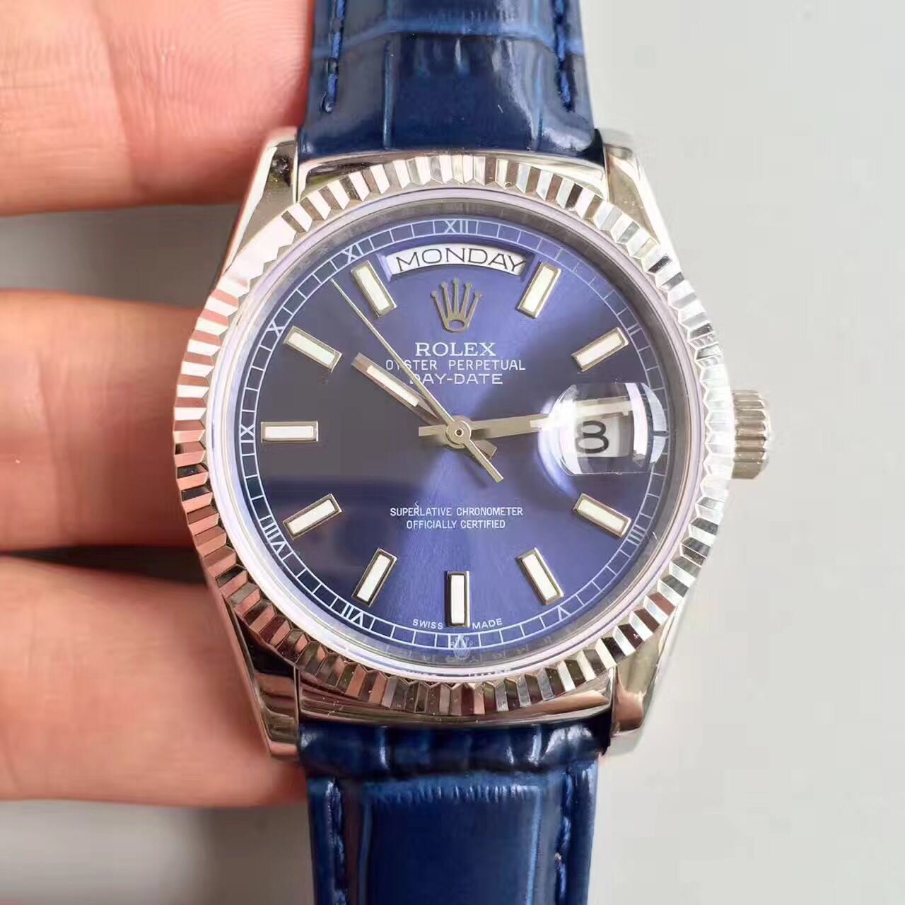 BP공장 롤렉스 데이데이트2 청판 Rolex Day-Date II Blue Dial