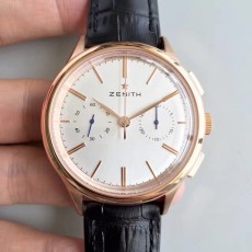 ND공장 제니스 엘리트 크로노그래프 금장 흰판 Zenith Elite Chronograph RG/White Dial