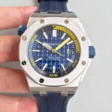 JF공장 V8 오데마피게 2017 로얄오크 오프쇼어 다이버 15710 Audemars Piguet Royal Oak Offshore Diver 스틸 네이비 무료 러버증정