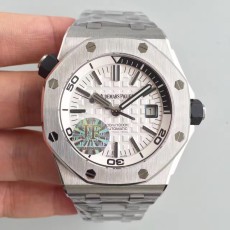 JF공장 V8 오데마피게 로얄오크 오프쇼어 다이버 화이트 15710 Audemars Piguet Royal Oak Offshore Diver White 스틸 다이버 브레스렛