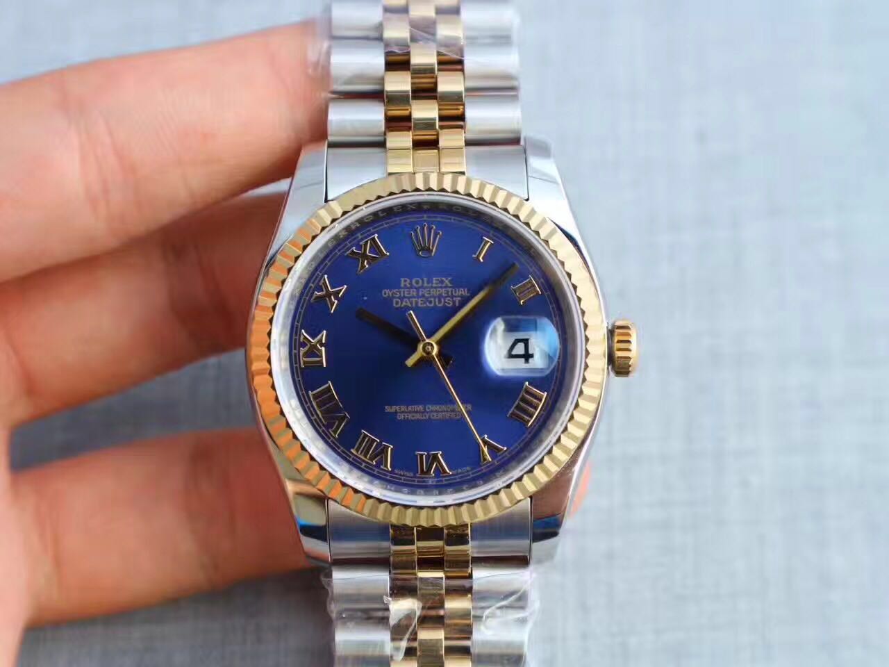 BP공장 롤렉스 데이저스트 콤비 청판 로만인덱스 Rolex DateJust Combi&Blue Dial Roman Index 브레스렛 V2