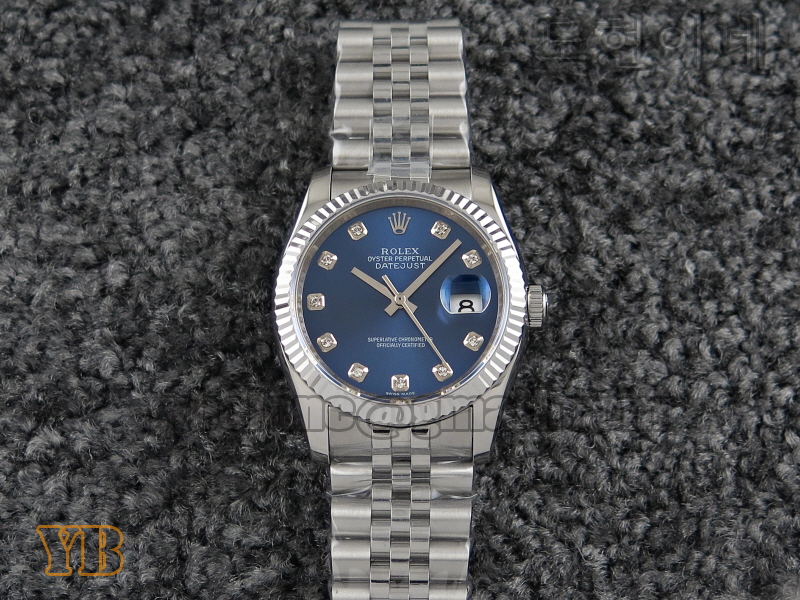 BP공장 롤렉스 데이저스트1 스틸 블루 다이얼 텐포인트 인덱스 Rolex Datejust1 SS Blue Dial 10Point Index 쥬빌레 브레이슬릿