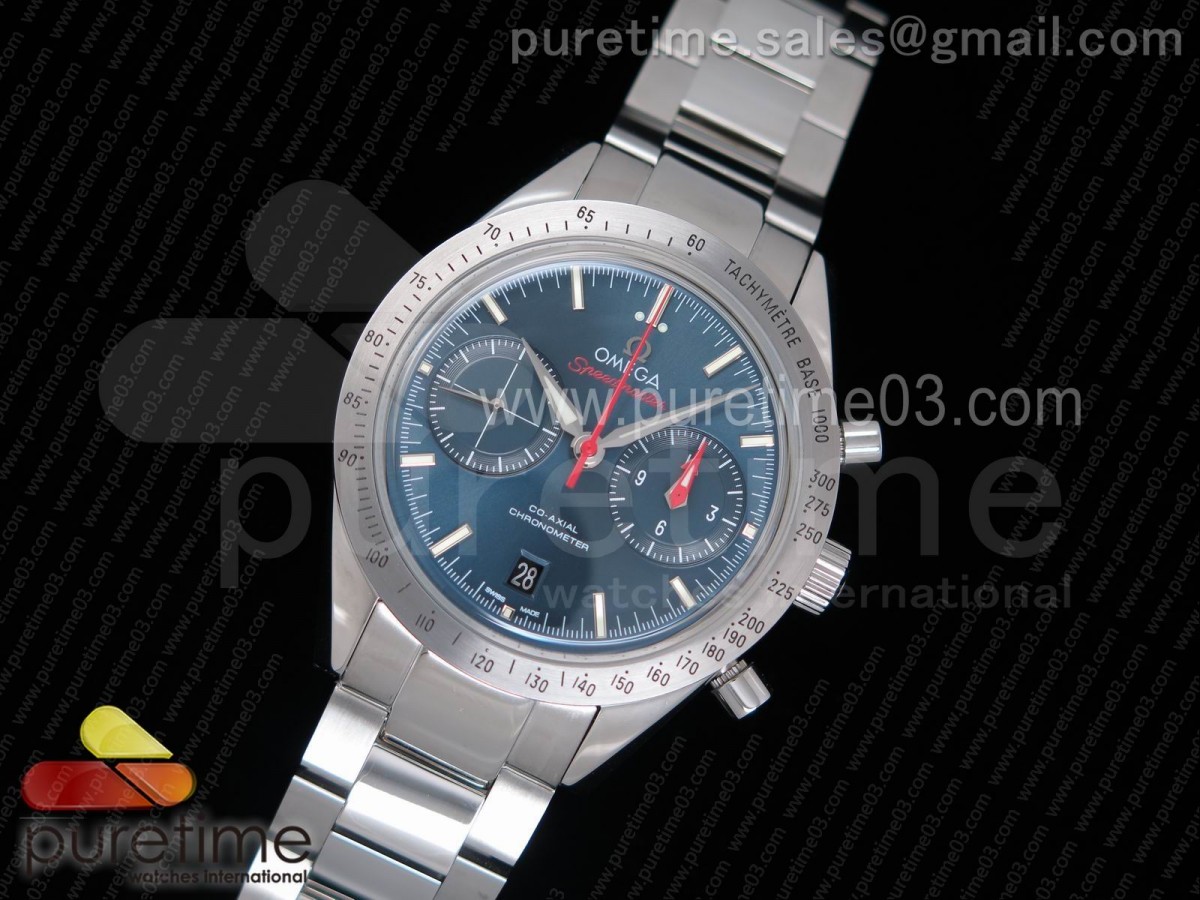 OM공장 오메가 스피드마스터 Speedmaster '57 Co-Axial Blue Dial on SS Bracelet A9300