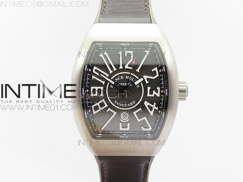 TF 프랭크뮬러 뱅가드 VANGUARD V45 TI  GRAY DIAL ON GRAY GUMMY STRAP A2892