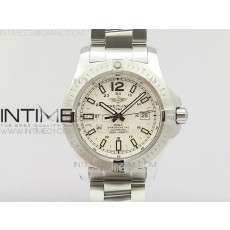 GF 브라이틀링 콜트 스틸 화이트다이얼 브레이슬릿 CLOT CHRONOMETER SS WHITE STICKS MARKER DIAL ON SS BRACELET A2824