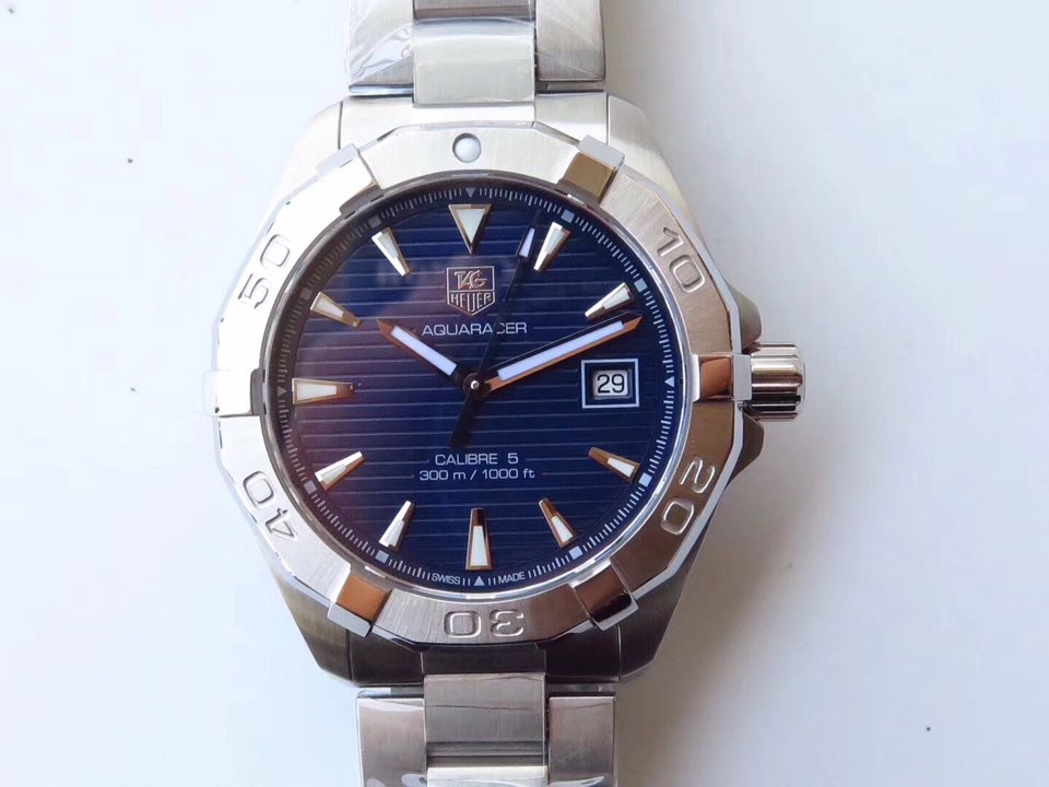 창롱 태그호이어 아쿠아레이서300 V2 스틸 청판 브레이슬릿 Tagheuer Aquaracer300 V2 SS Blue Dial Bracelet