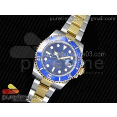 VR MAX 롤렉스 서브마리너 청색콤비 포금 Submariner 116613 LB YG Wrapped Bezel Blue Dial on SS/YG Bracelet A2836