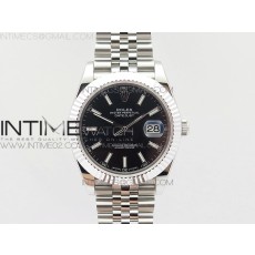 BP 롤렉스 데이저스트 41 스틸 블랙다이얼 바인덱스 V2 DATEJUST II 41MM BLACK DIAL SUPERLUMED SMALL STICKS MAKERS ON NEW VERSION JUBILEE BRACELET