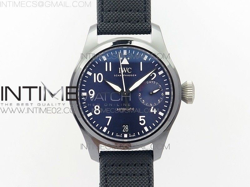 ZF공장v2 IWC 빅파일럿 로데오 드라이브 청판 세라믹 한정판 BIG PILOT REAL PR IW502003 REAL CERAMIC V2 ON BLACK CALFSKIN STRAP A51111