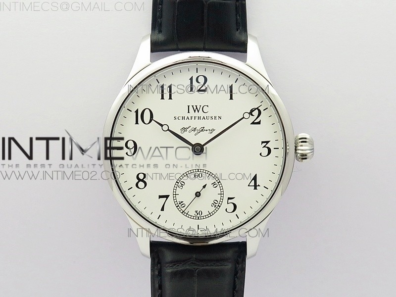 GS공장 IWC 포르투기저 IW544202 스틸 화이트다이얼 가죽스트랩 PORTUGUESE IW544202 SS WHITE DIAL ON BLACK LEATHER STRAP