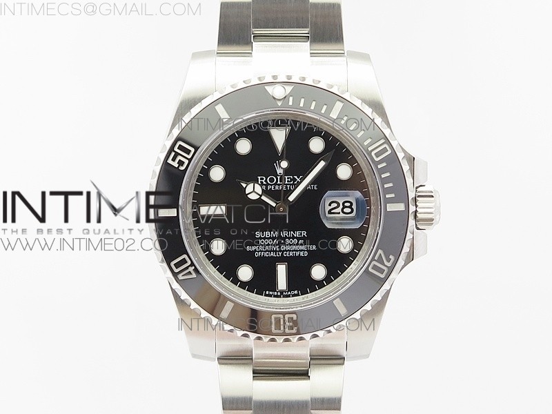 GM공장 롤렉스 904L 서브마리너 블랙 데이트 SUBMARINER 116610 LN BLACK CERAMIC 904L BLACK DIAL ON SA3135