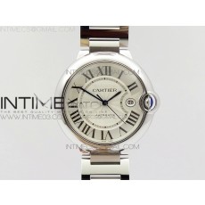 JF공장 V2 까르띠에 발롱블루 라지 스틸 화이트다이얼 브레이슬릿 BALLON BLEU 42MM SS WHITE DIAL ON SS BRACELET MIYOTA 9015