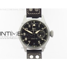 YL공장 IWC 빅파일럿 헤리티지 새틴폴리시드 가죽스트랩 BIG PILOT IW510301 SATIN-POLISHED SS BLACK DIAL ON BLACK LEATHER STRAP A521111