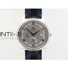 TW공장 오메가 드빌 프레스티지 파워리저브 스틸 실버다이얼 블루인덱스 가죽스트랩 DE VILLE PRESTIGE REAL POWER RESERVE SS SILVER DIAL BLUE MARKERS ON BLUE LEATHER A2824