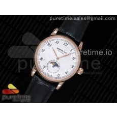 몽블랑 스타 레거시 썬앤문 로즈골드금장 화이트다이얼 블랙인덱스 가죽스트랩 Star Legacy Moonphase 42 mm RG White Dial Black Markers on Black Leather Strap MIYOTA 9015