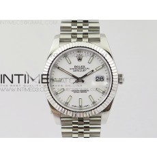 RE공장 V2 롤렉스 데이저스트 41 스틸 화이트바다이얼 브레이슬릿 DATEJUST 126334 SS WHITE DIAL STICK MARKERS ON NEW VERSION JUBILEE BRACELET A3235