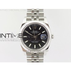 RE공장 V2 롤렉스 데이저스트 41 스틸 블랙바다이얼 브레이슬릿 DATEJUST 126334 SS BLACK DIAL STICK MARKERS ON NEW VERSION JUBILEE BRACELET A3235