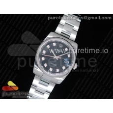 DJ공장 롤렉스 904 데이저스트36 스틸 블랙컴퓨터다이얼 돔베젤 오이스터브레이슬릿 DateJust 36 SS 116200 Polished Bezel Black Computer Dial on SS Oyster Bracelet A2836