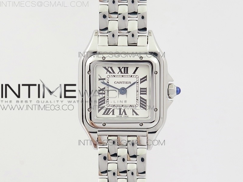 8848공장 까르띠에 팬더 시크릿 레이디즈 22MM 스틸 화이트다이얼 브레이슬릿 PANTHÈRE SECRETE LADIES 22MM SS WHITE DIAL ON SS BRACELET RONDA QUARTZ