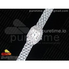 K11공장 까르띠에 팬더 레이디즈 22 스틸 화이트다이얼 브레이슬릿 Panthère Secrete Ladies 22mm SS White Dial on SS Bracelet Ronda Quartz