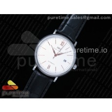 FK공장 IWC 포르토피노 스틸 화이트다이얼 로즈골드인덱스 가죽스트랩 IWC Portofino Automatic SS White Dial RG Markers on Black Leather Strap A2892