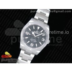 GM공장 롤렉스 904L 익스플로러1 스틸 블랙다이얼 브레이슬릿 Explorer I 214270 39mm Black Dial on SS Bracelet SA3132