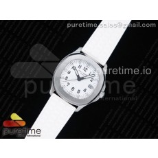 JJ공장 파텍필립 아쿠아넛 5067 스틸 화이트다이얼 화이트러버스트랩 Aquanaut 5067A SS Bezel  White Textured Dial on White Rubber Strap AE23