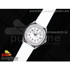 PP공장 파텍필립 아쿠아넛 화이트텍스쳐다이얼 러버스트랩 Aquanaut 5067A SS White Textured Dial on White Rubber Strap AE23 PPF공장