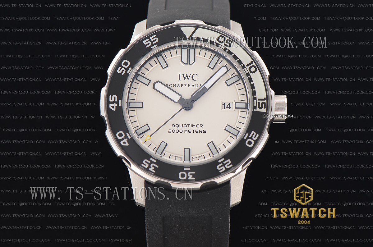 IWS공장 IWC 아쿠아타이머 46mm 화이트다이얼 러버스트랩 IW356802 Aquatimer 46mm White Dial IWSF 1:1 SS RU A2892