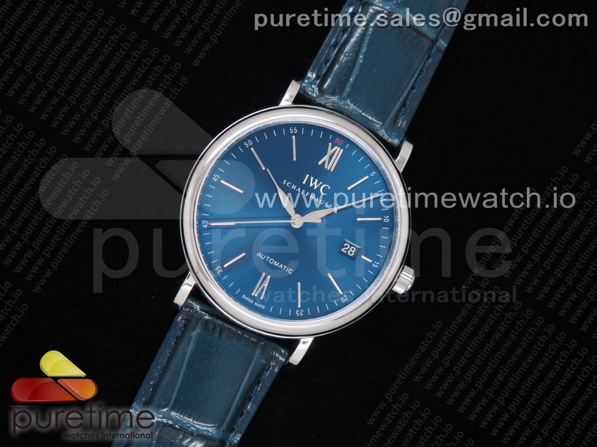 FK공장 IWC 포르토피노 스틸 블루다이얼 가죽스트랩 Portofino Automatic SS Blue Dial on Blue Leather Strap A2892