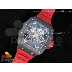 Z공장 RM035-02 포지드카본 스켈레톤다이얼 러버스트랩 RM035-02 New Forge Carbon Pattern Skeleton Dial on Red Rubber Strap MIYOTA8215