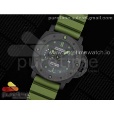 VS공장 파네라이 PAM961 카보테크 카본다이얼 러버스트랩 PAM961 Carbotech Carbon Dial on Green Rubber Strap P.9010 Clone