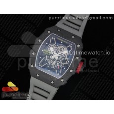 KV공장 V3 리차드밀 RM035-02 스켈레톤다이얼 러버스트랩 RM035-02 Skeleton Dial Red on Gray Rubber Strap MIYOTA8215 V3