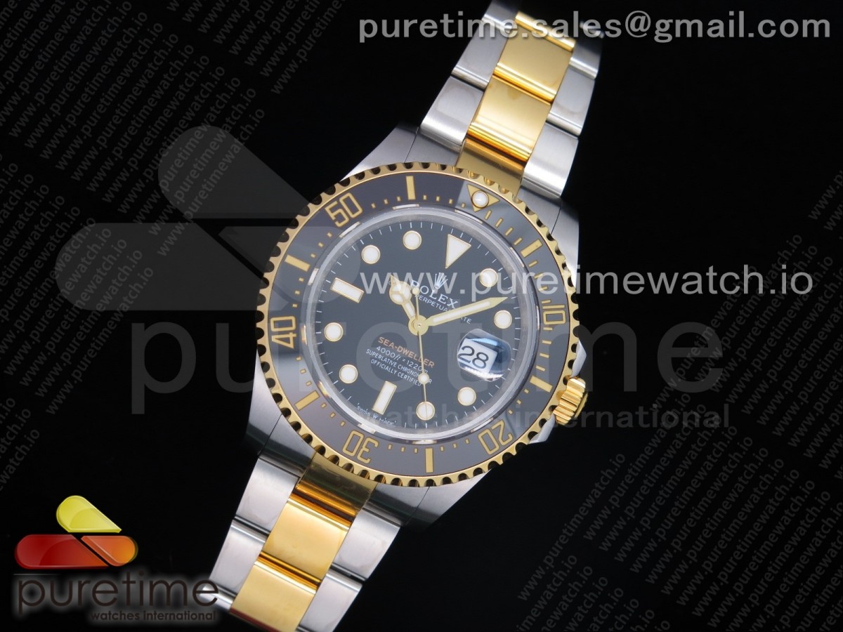 D1공장 롤렉스 씨드웰러 흑콤 포금 Sea-Dweller Two Tone SS/YG 126603 Black Dial on SS/YG Bracelet A2836