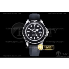 BP공장 롤렉스 요트마스터 실버 블랙다이얼 러버스트랩 YachtMaster 226659 42mm SS/RU Black BP Asia 2824