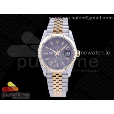 GM공장 롤렉스 데이저스트 36 옐로우골드콤비 포금 그레이다이얼 브레이슬릿 DateJust 36 SS/YG 126233 GMF Gold Wrapped 904L Steel Gray Dial Stick Markers on Jubilee Bracelet SA3235