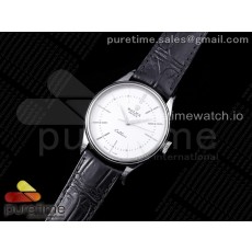 GM공장 롤렉스 셀리니 50509  화이트다이얼 가죽스트랩 Cellini 50509 SS White Dial Stick Markers on Black Leather Strap SA3132