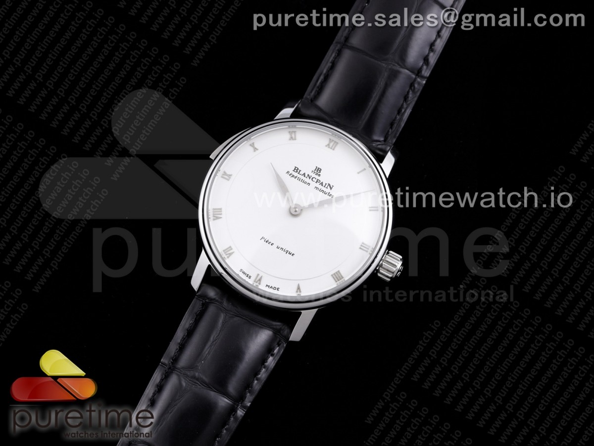 XB공장 블랑팡 화이트다이얼 가죽스트랩 Sexual Revolution Erotic Watch SS XBF White Dial SS Markers on Black Leather Strap A23J