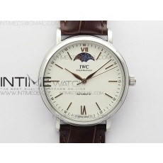 AI공장 포르토피노 화이트다이얼 가죽스트랩 Portofino IW45900 moon SS White Dial on Black Leather Strap Miyota 821A