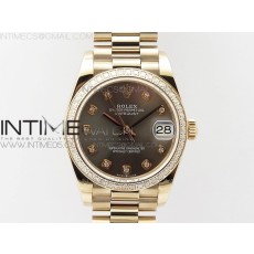 BP공장 롤렉스 데이저스트 31 로즈골드금통 그레이다이얼 브레이슬릿2813 Datejust 31mm 278275 RG Dia Bezel Gray Crystal Markers Dial on RG President Bracelet