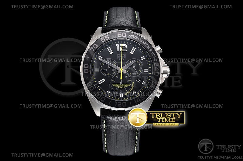 XT공장 F1 블랙다이얼 쿼츠 Tag F1 Aston Martin Chrono SS/LE Black XTF Swiss Qtz