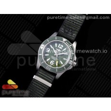 TF공장 브라이틀링 슈퍼오션 그린다이얼 나일론스트랩 Superocean Automatic 44 Green Dial Green Bezel on Green Nylon Strap A2824