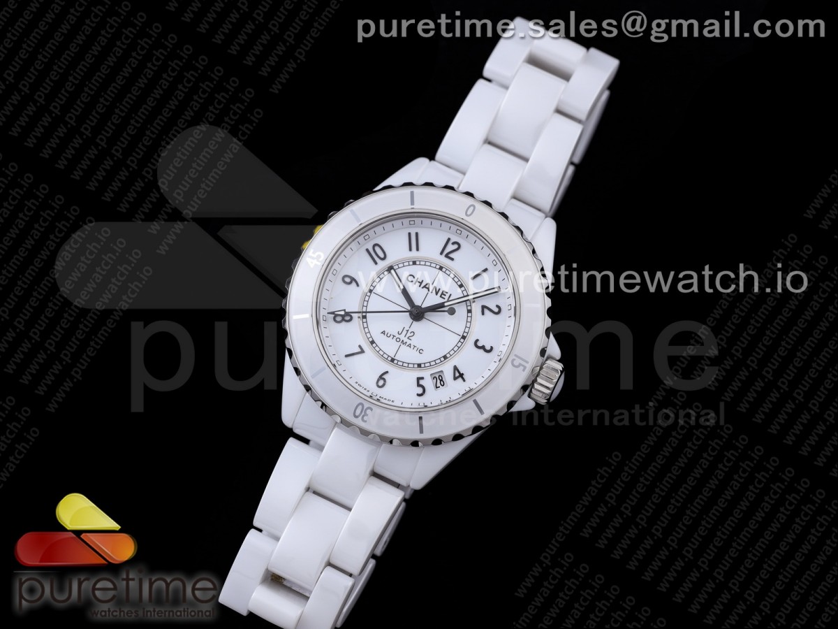 BV공장 샤넬 38 세라믹 화이트다이얼 H5700 38mm BVF 1:1 Best Edition White Ceramic White Dial on Bracelet MIYOTA 9015