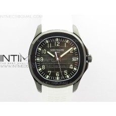 ZF공장 아쿠아넛 DLC 블랙다이얼 러버 Aquanaut Jumbo 5167A DLC ZF 1:1 Best Edition Black Dial on White Rubber Strap 324CS(