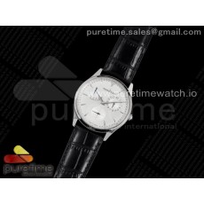 ZF공장 V3 마르쉐 실버다이얼 가죽스트랩 Master Ultra Thin Réserve de Marche SS ZF 1:1 Best Edition White Dial on Black Leather Strap A938 V3