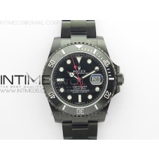 V9공장 서브 DLC 블랙다이얼 3135 Submariner 116610 LN Blaken DLC 904L Steel V9F 1:1 Best Edition Black Dial On SA3135