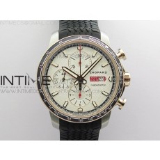 V7공장 밀레미글리아 화이트다이얼 러버 Mille Miglia 168571 SS/RG V7F 1:1 Best Edition Black Dial On Black Rubber Strap A7750 to Cal.107179