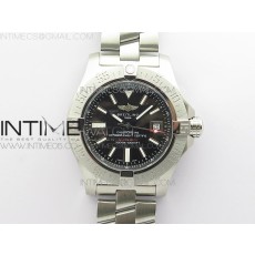 B50공장 씨울프 블랙다이얼 Seawolf 45mm SS B50 1:1 Best Edition SuperLumed Black Dial Sticks Markers on SS Bracelet A2824