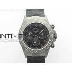 OM공장 데이토나 DIW 카본 나일론스트랩 4130 Daytona DIW Carbon OMF Best Edition Black Dial on Dark Black Nylon Strap A4130